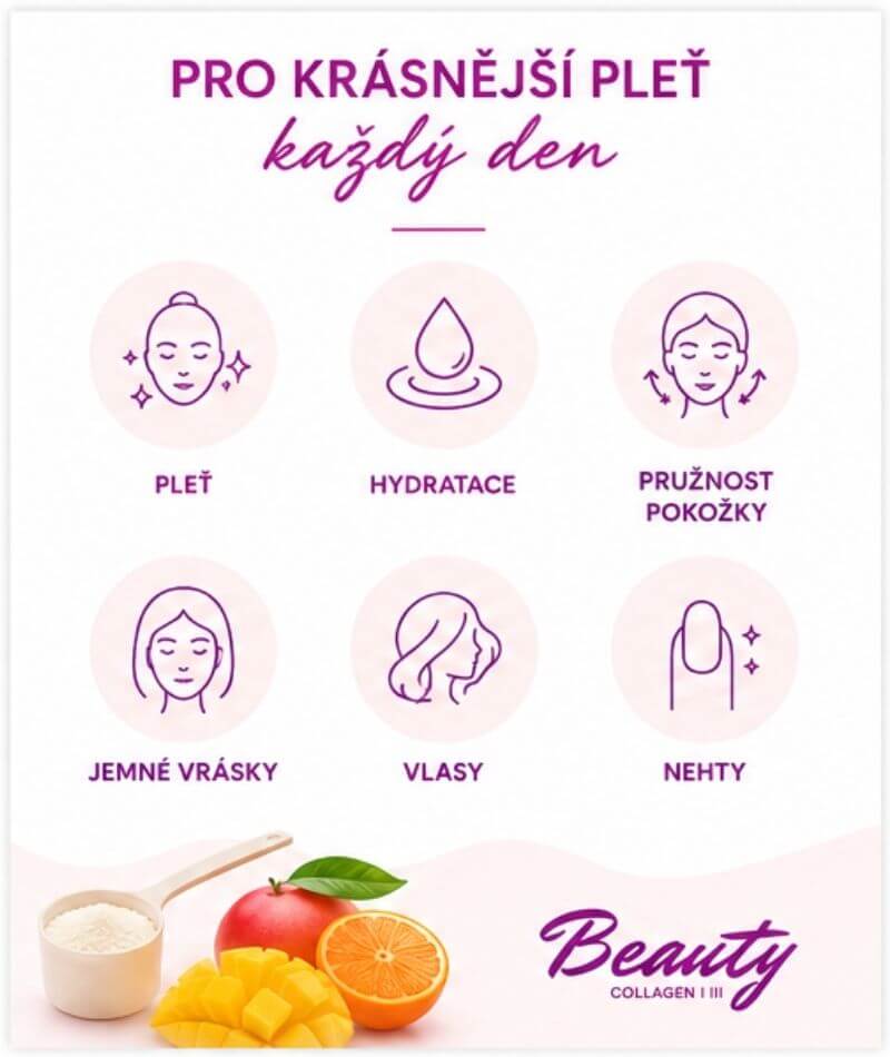 Collagen Beauty jako součást každodenní beauty rutiny zaměřené na péči o pleť, vlasy a nehty