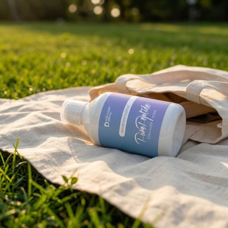 COLLAGEN 10 000 PURE PEPTIDE hydrolyzovaný rybí kolagen 500 ml na pleť, vlasy a nehty